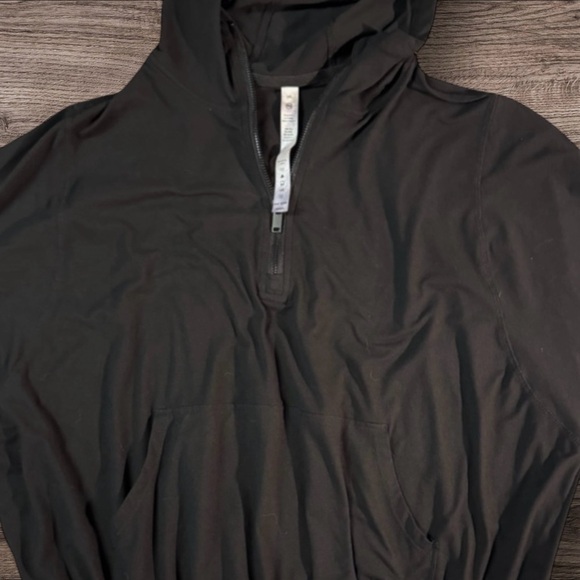 Rae Mode - Black Half-Zip Women’s Thin Hoodie with Pockets Sz XL - Picture 2 of 5